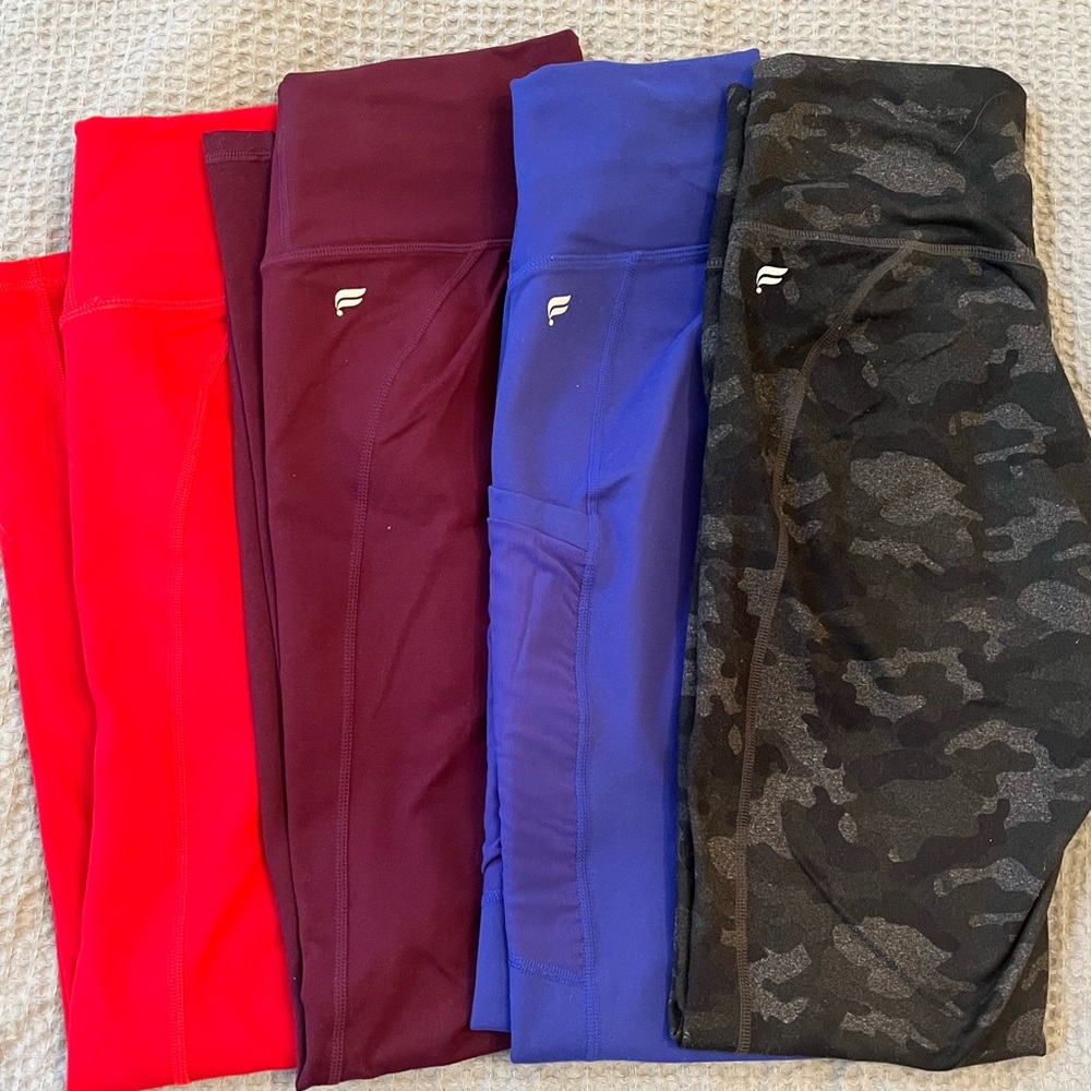 🚫 SOLD 🚫Fabletics powerhold leggings bundle of 4